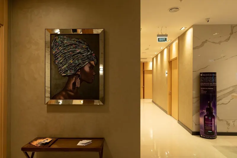 Corridor to the treatment rooms